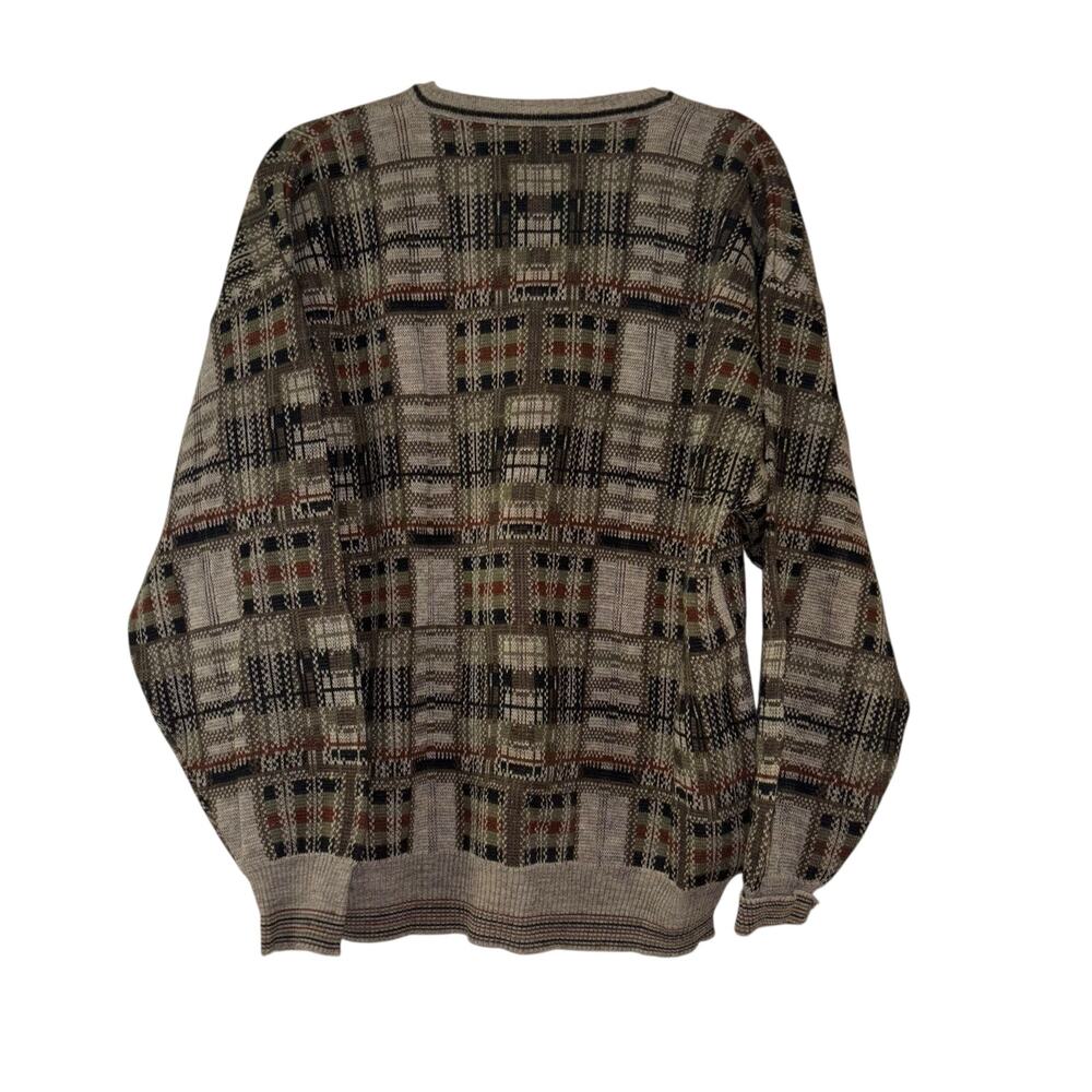 Vtg Brandini Italy Wool Blend Knit Grandpa Sweater Men’s XL Grandpacore Academia - Picture 3 of 10